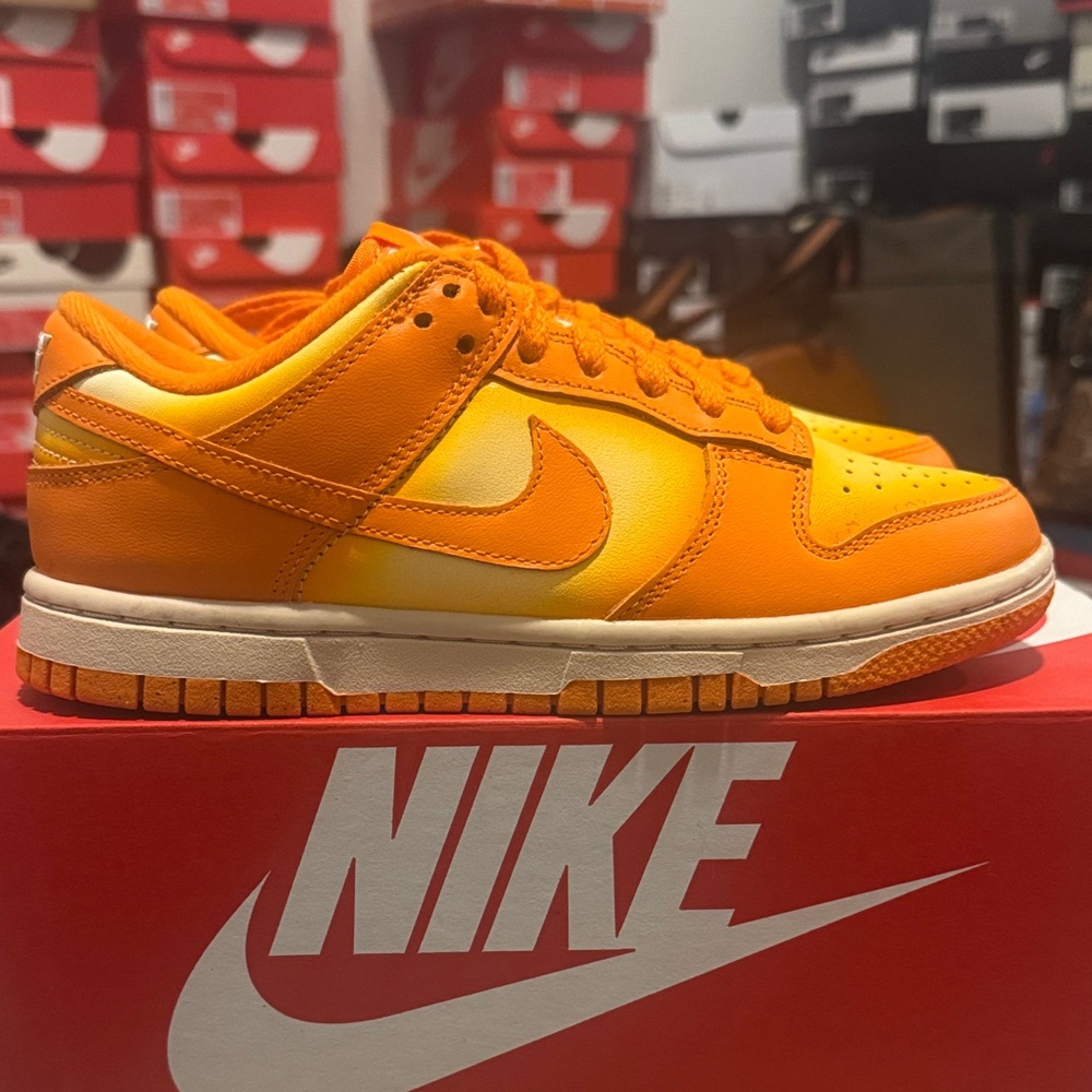 Nike Bright Orange Low-Top Sneakers
